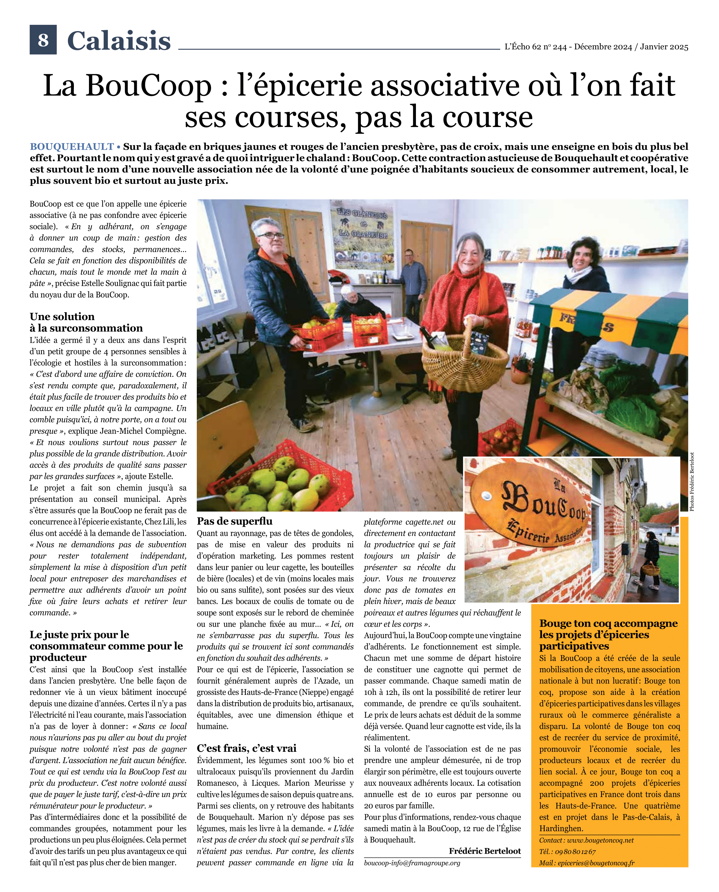 Article de L’Écho n°244, page 8